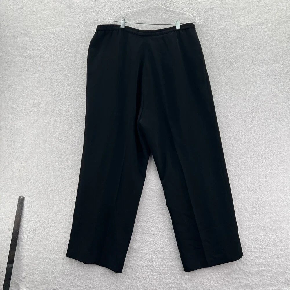 August Max Dress Pants Womens 4 Black‎ 36x27 Pleated Professional Work Suit Pant